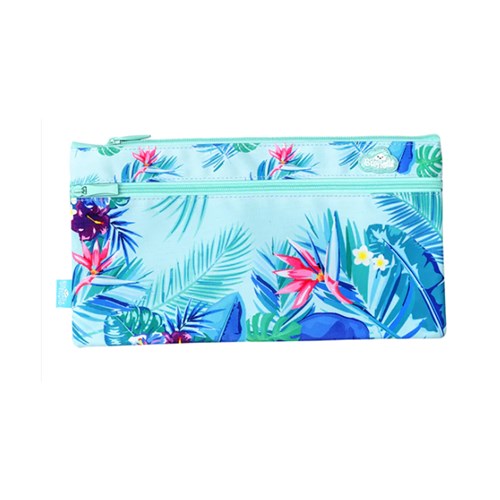 SPE-PLC-RBBL - SPENCIL PENCIL CASE RECTANGLE FABRIC 34x17cm Beach Blooms